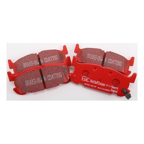 Red EBC rear brake pads for Mazda MX5 NBFL 1.6L sport chassis and 1.8L