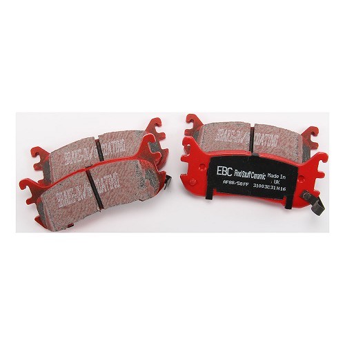  Pastillas de freno traseras EBC rojas para Mazda MX5 NA, NB y NBFL - MX11251 