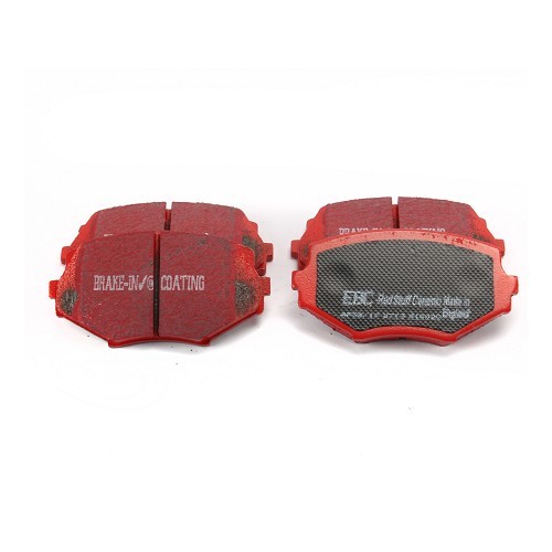 Red EBC front brake pads for Mazda MX5 NA, NB and NBFL