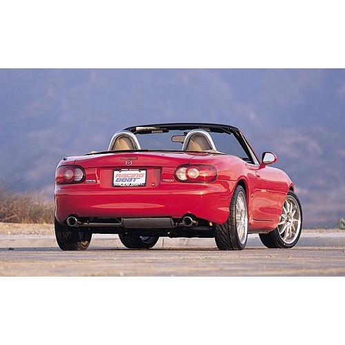 RACING BEAT twin exhaust silencer for Mazda MX5 NB and NBFL - MX11328