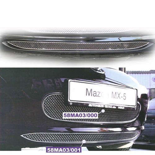  Grille d'aération inférieure en inox tressé pour MAZDA MX-5 NC - MX11815 