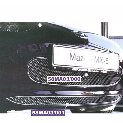 Stainless steel braided grille for MAZDA MX-5 NC