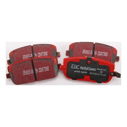  Pastillas de freno traseras EBC rojas para Mazda MX5 NC y NCFL - MX12025 