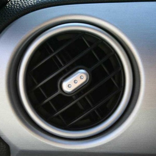  Satijnzilver sierstrip voor Mazda MX5 NC NCFL ventilatieroosters - MX12103 