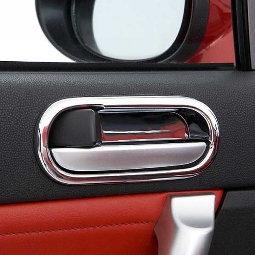 Chrome-plated interior door handle trim for Mazda MX5 NC and NCFL - MX12109