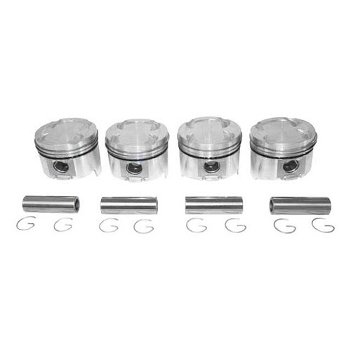 Piston set with 0.50 mm repair size piston rings for Mazda MX5 NA,NB and NBFL 1.6 L - MX13531