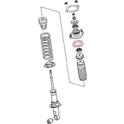 Shock absorber upper spring plate for Mazda MX5 NB and NBFL - MX15055