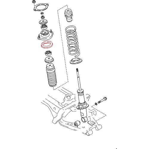 Shock absorber upper spring plate for Mazda MX5 NB and NBFL - MX15055