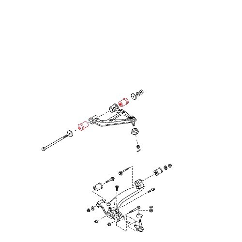 Silentblock des oberen vorderen Dreiecksquerlenkers für Mazda MX5 NB und NBFL - MX15541