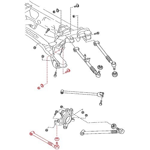 Braço de suspensão inferior frontal para Mazda MX5 NC e NCFL - MX15586