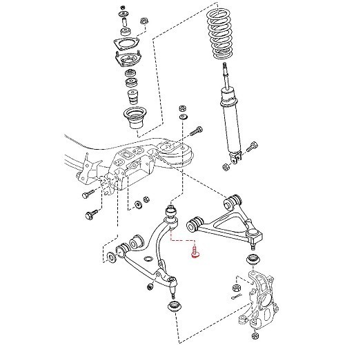 Innere Schraube zur Einstellung des unteren Dreiecks der Vorderradaufhängung für Mazda MX-5 NC NCFL - MX15601