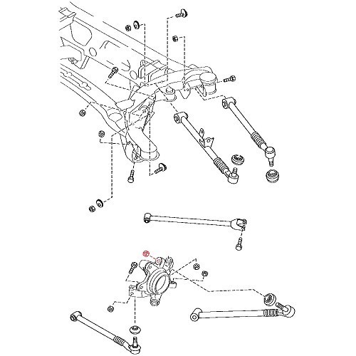 Porca de suspensão traseira #91 para Mazda MX-5 NCFL - MX15637