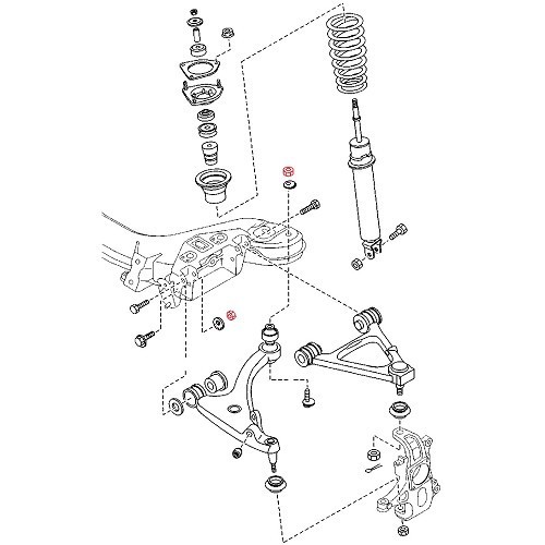 Bevestigingsmoer ophangingsarm #84 voor Mazda MX-5 NC NCFL - MX15646