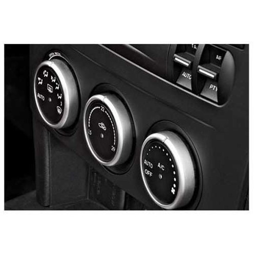 Set van verzilverde ventilatie knoppen voor Mazda MX-5 NC - MX16432
