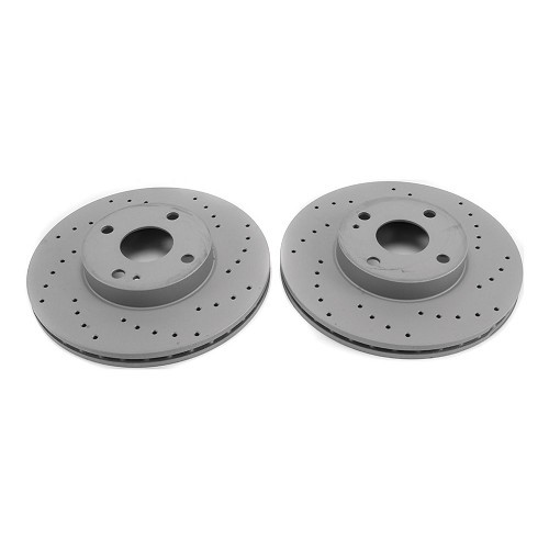 Disques de frein avant perforés ZIMMERMANN pour Mazda MX-5 NA, NB et NBFL - la paire - MX17530