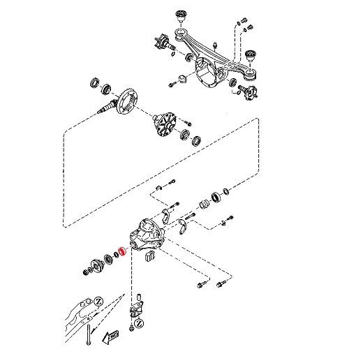 Rear axle input bearing for Mazda MX5 NA - MX18188