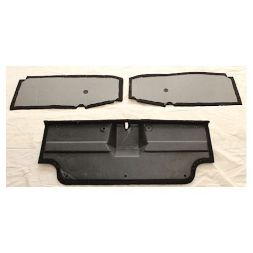 Kit de moquettes de parois de coffre noires pour Mazda MX-5 NA - 3 pièces - MX20052