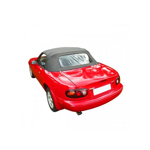 Tapa de vinilo para Mazda MX5 con ventana de PVC extraíble - Negro - Premium - MX25018