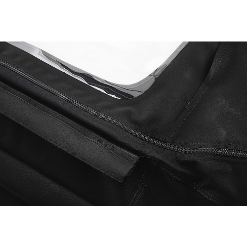 Top in vinile per Mazda MX5 con finestra rimovibile in PVC - Nero - Premium - MX25018