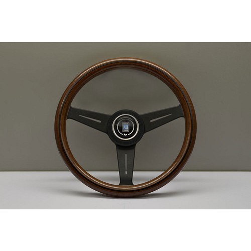     
                
                
    Nardi Classic Line 70-s mahogany wood steering wheel with black matte aluminium spokes for Mazda MX5 NA, NB - diameter: 330 mm - MX25158
