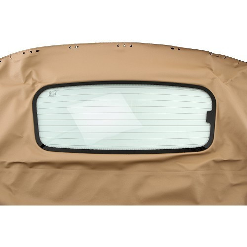 Tapa de vinilo para Mazda MX5 con ventana de cristal - Beige claro - MX25185