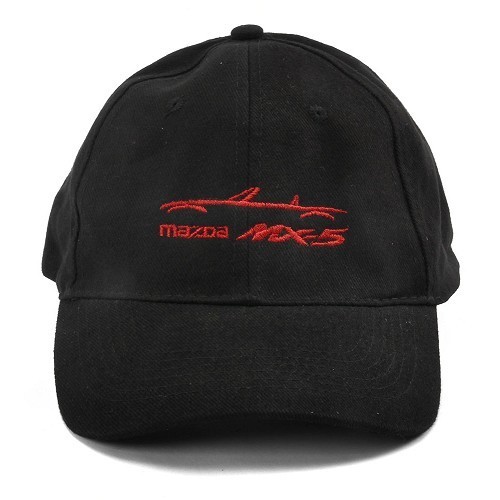 Mazda Mx5 geborduurde sportpet - Rood - MX25670