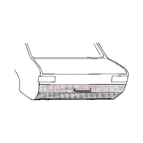  Bas de face arrière pour Opel Manta A (1970-1975) - OP10105 