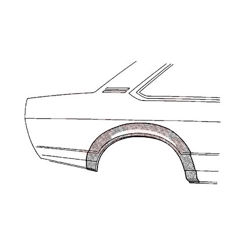  Arc d'aile arrière droit pour Opel Manta B (1975-1988) - OP10120 