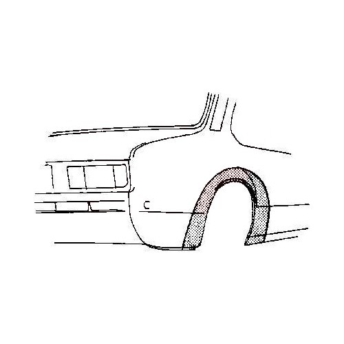  Kotflügelbogen hinten rechts für Opel Kadett C (1973-1979) - OP10131 