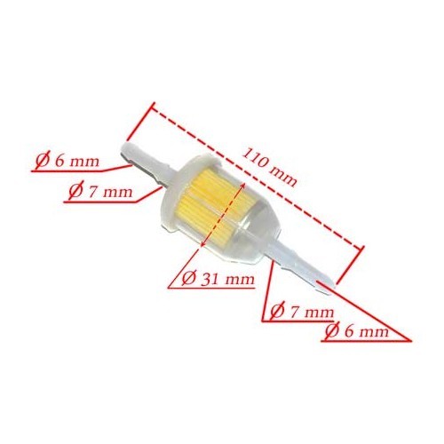 Brandstoffilter voor VW Polo 2 en 3 van 83 ->94 - PC45300