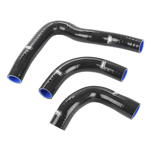  Kit de 3 mangueiras de água SAMCO pretas para Peugeot 205 GTi sem permutador de calor - PC56900 