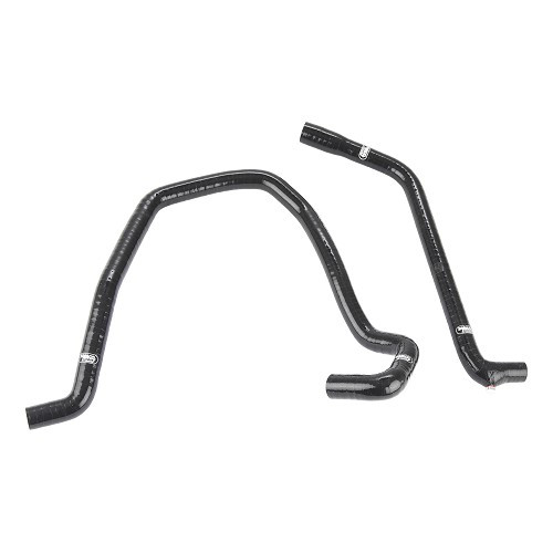  Kit of 2 black SAMCO heater hoses for Peugeot 205 GTi without heat exchanger - PC56962 