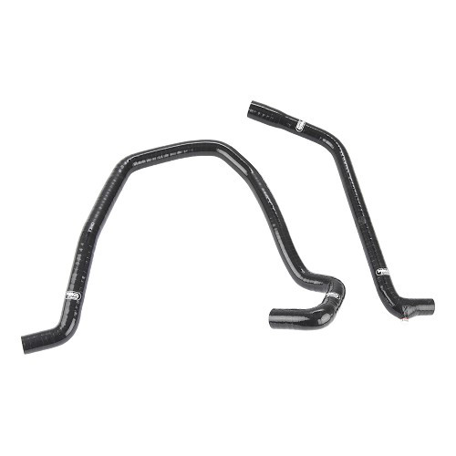  Kit de 2 mangueras de calefacción SAMCO negras para Peugeot 205 GTi sin intercambiador de calor - PC56962 