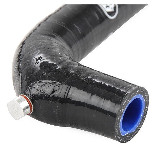 Kit of 2 black SAMCO heater hoses for Peugeot 205 GTi with heat exchanger - PC56964