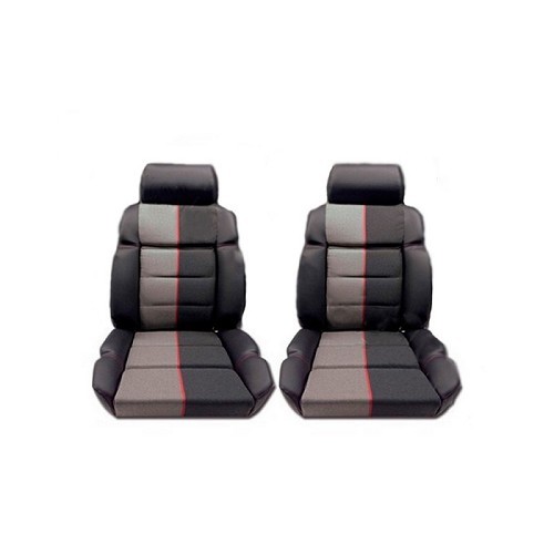 Garnitures de siège Quartet Peugeot 205 Cti Cuir Noir - de