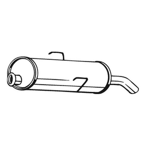 Bosal exhaust silencer for Peugeot 205 Rallye - PE30045