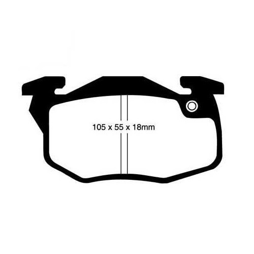     
                
                
    EBC Bremsbeläge vorne Schwarz für 205 - PH51000
