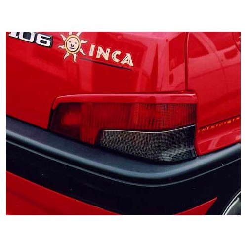  Protectores dos faróis traseiros para Peugeot 106 fase 1 até 04/1996 - por par - PK15100 