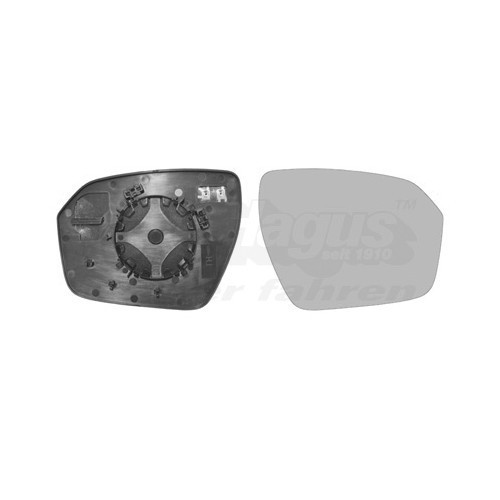  Rechter spiegelglas voor Range Rover Evoque (2011-2015) - RE00070 