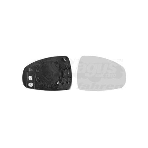  Right-hand wing mirror glass for AUDI A1, A1 Sportback - RE00090 