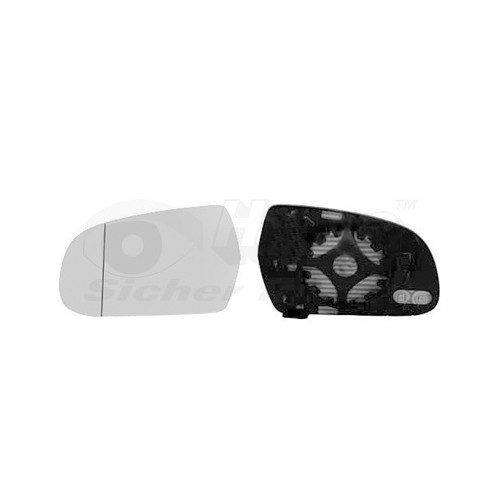  Verre de rétroviseur extérieur gauche pour AUDI A3, A3 Sportback, A4, A4 Avant, A5, A5 Décapotable, A5 Sportback - RE00186 