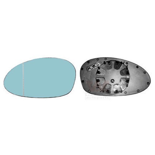  Buitenspiegelglas rechts voor BMW 1, 1, 1 Coupé, 1 Cabriolet, 3, 3 Coupé, 3 Cabriolet, 3 Touring - RE00334 