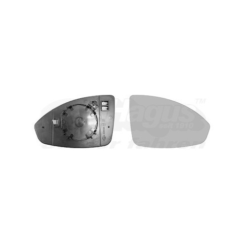  Buitenspiegel glas, rechts voor CHEVROLET CRUZE, CRUZE 3/5 deuren, CRUZE Station Wagon - RE00398 