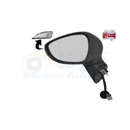  Buitenspiegel links voor FORD FIESTA VI, FIESTA VI Van - RE00655 