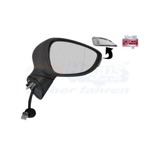  Right-hand wing mirror for FORD FIESTA VI, FIESTA VI Van - RE00656 