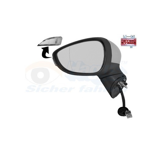  Espelho exterior deixado para FORD FIESTA VI, FIESTA VI Van - RE00657 