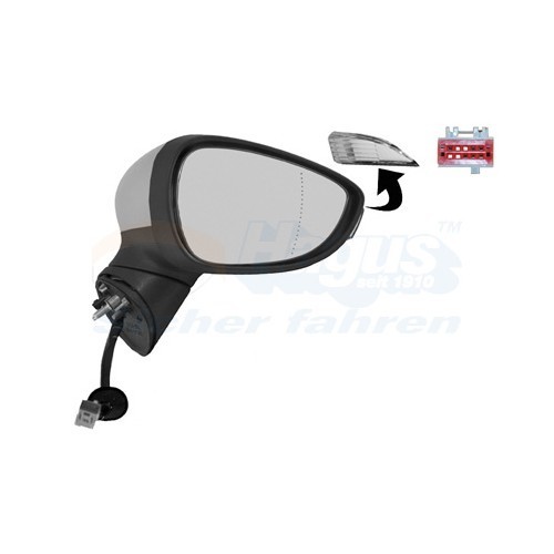  Espelho exterior direito para FORD FIESTA VI, FIESTA VI Van - RE00658 