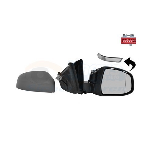  Right-hand wing mirror for FORD MONDEO IV, MONDEO IV Saloon, MONDEO IV Turnier - RE00846 