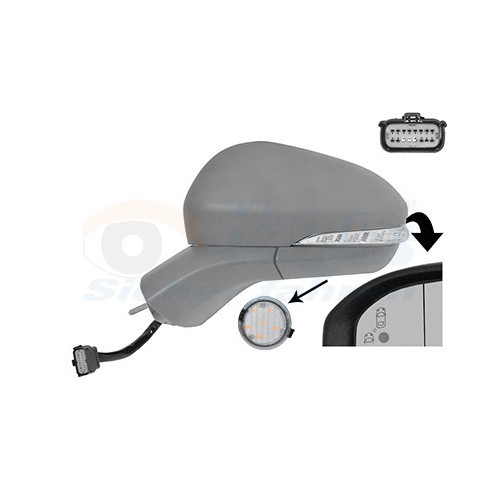  Espejo exterior izquierdo para FORD MONDEO V 3/5 puertas, MONDEO V Turnier - RE00855 