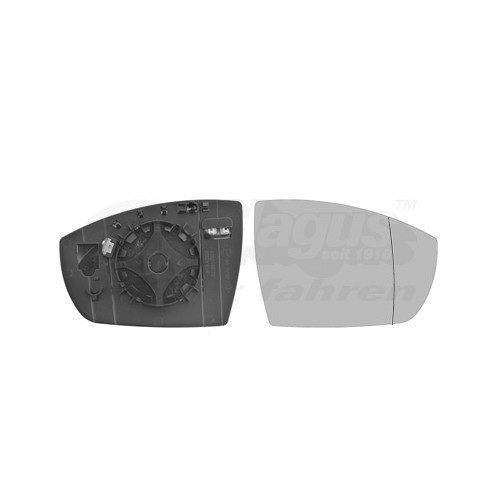  Cristal del espejo exterior, derecho para FORD KUGA II - RE00924 